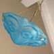 Suspension in blue glass paste signed Degué / art deco style