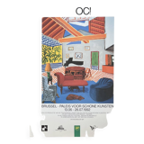 David HOCKNEY (1937) Original Vintage Poster Palais des Beaux Arts, Brussels, 1992