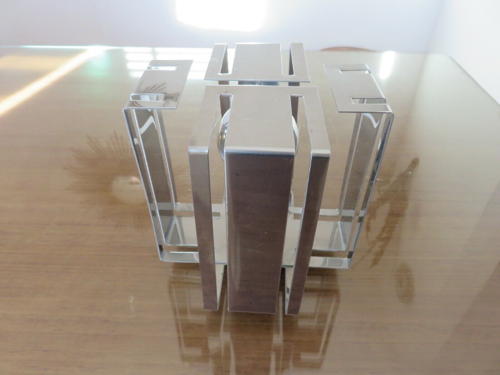 Chrome metal table lamp 70s