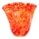 Orange glass vase, Danish design, 1970s, made in Denmark