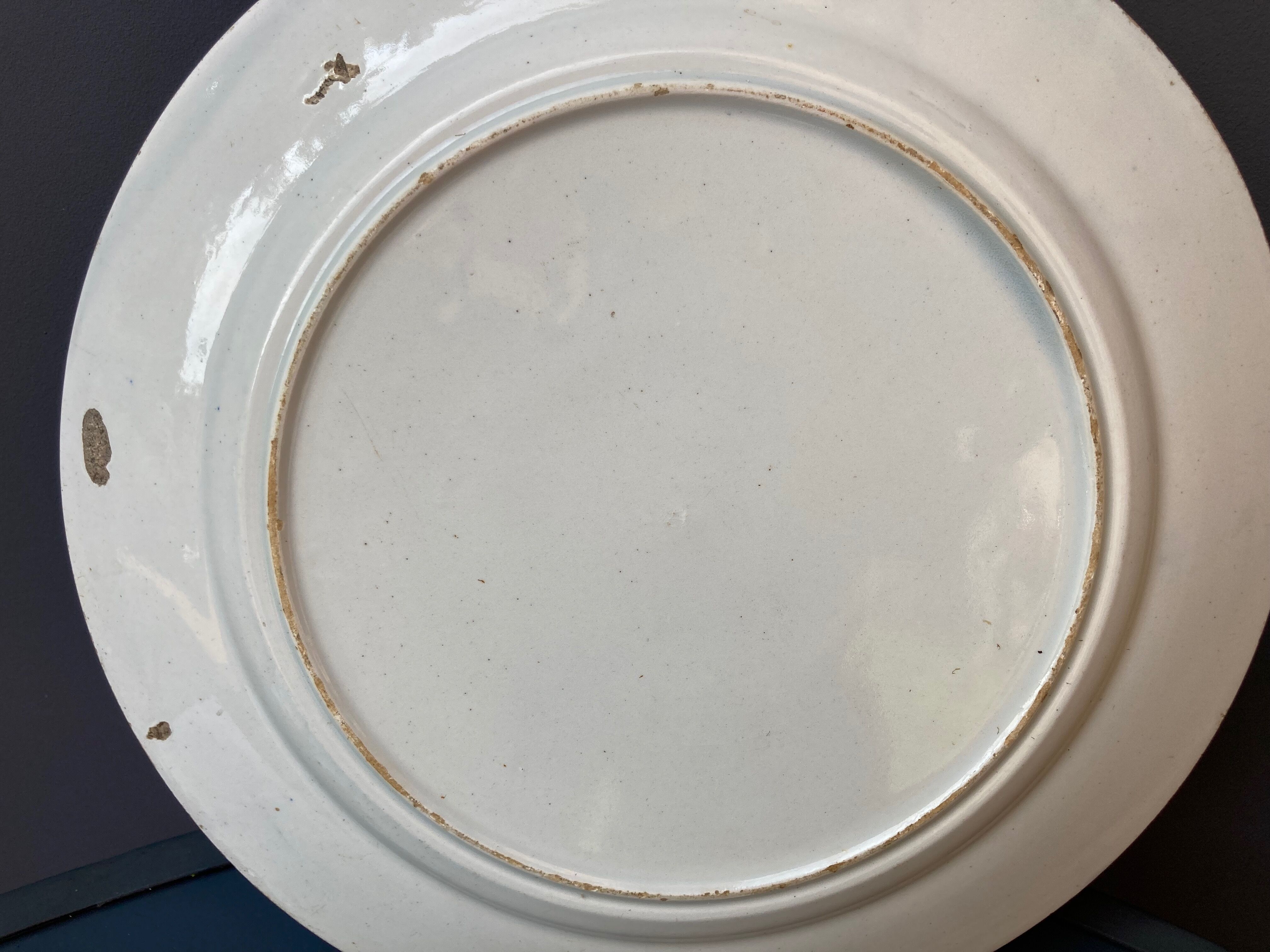 Plate old porcelain deco