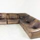 Vintage leather DS46 modular sofa by De Sede, 1970s