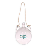 White ceramic wall gourd vase, vallauris
