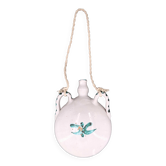 White ceramic wall gourd vase, vallauris