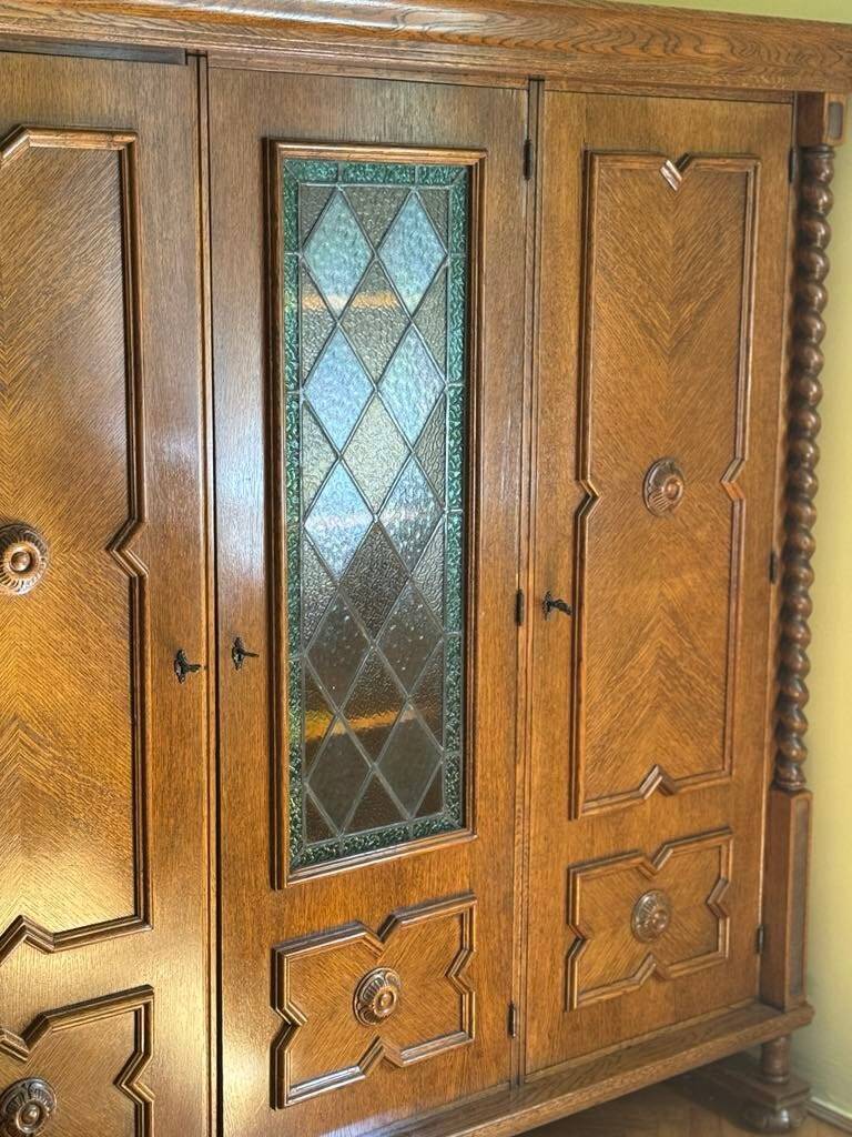 Spanish style oak wardrobe, early 20th century
