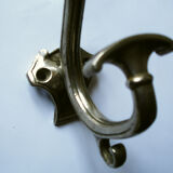 Pair of silver metal hooks