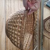 Antique vintage basket with cane style
