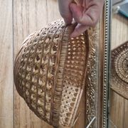 Panier ancien vintage esprit cannage