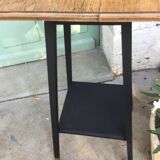 Renovated vintage selette in black