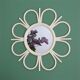 Plastic flower mirror