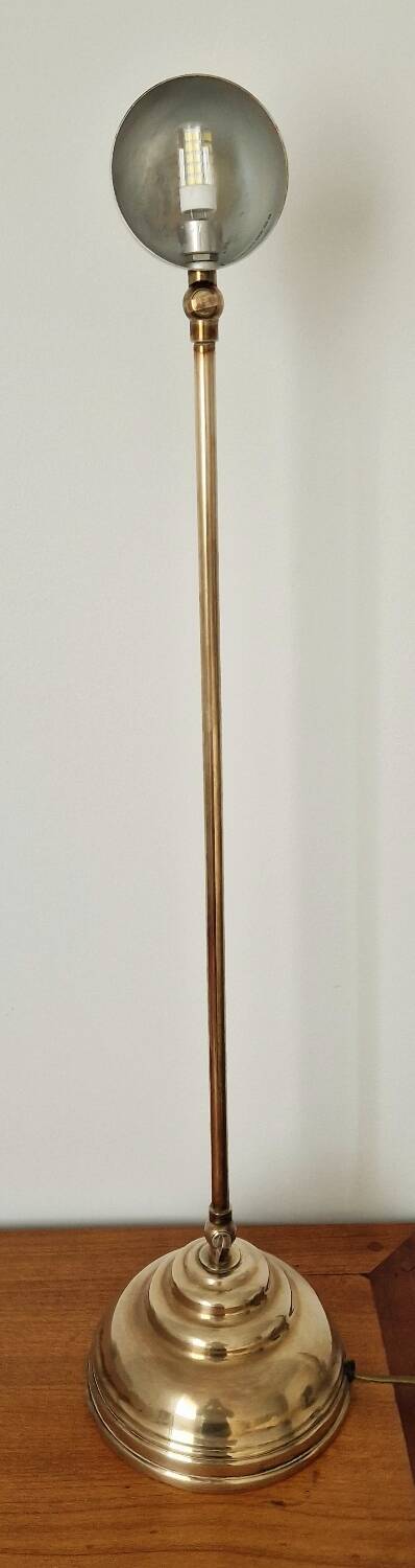 80s brass desk lamp