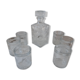 Lot de carafe à whisky et ses 6 verres