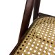 Vintage wooden folding chair with webbing seat 60s minimalist design