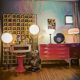 Grande Lampe New York Habitat vintage 80's