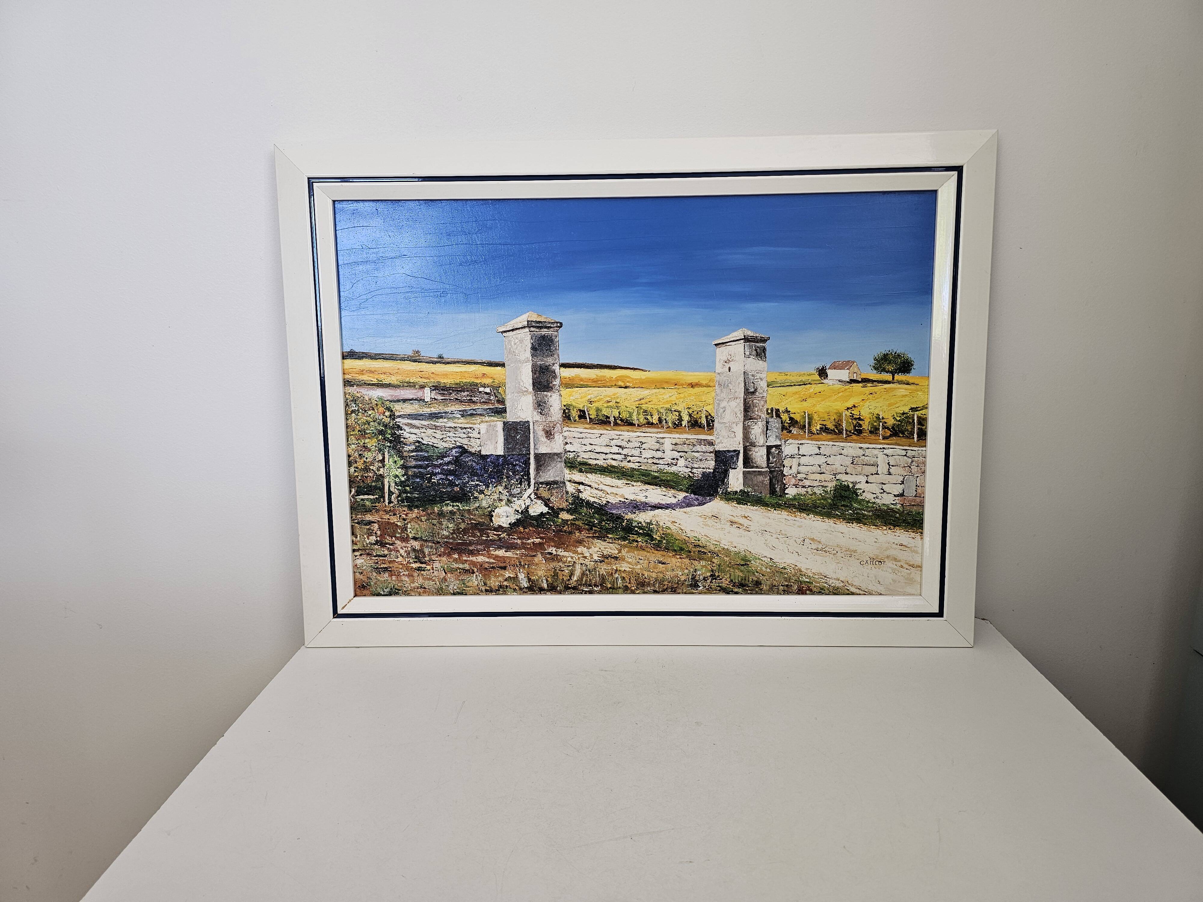 Oil painting - Clos des Mouches in Beaune - Jean-François Caillot