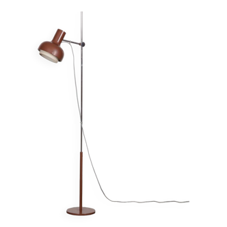 Metal floor lamp produced by Napako around 1970