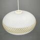 Czechoslovak Opaline Glass and Gold Pendant Light, 1970s