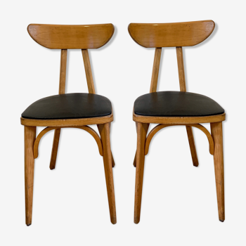 Bistro chairs Luterma "banana" 1950