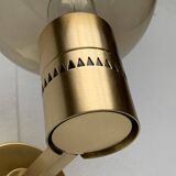 Swedish brass wall sconces from the mid-century by Hans-Agne Jakobsson for Hans-Agne Jakobsson Ab, Markaryd, 1960s, set of 2.