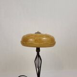Art Nouveau wrought iron lamp