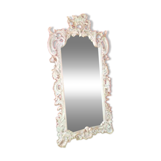 Grand miroir argenté