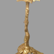 Pair of Art Deco candlesticks vine leaves and grape clusters - Bronze