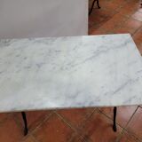Bistro table with marble top