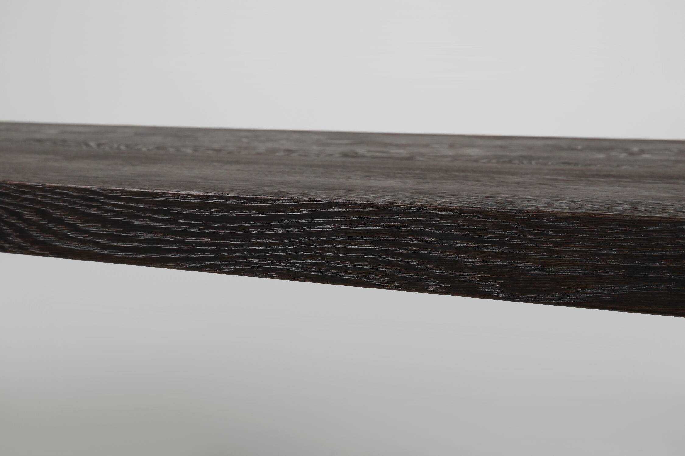 Large Vintage dinner table in blackened oak, Belgium ca. 1980