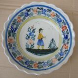 Petit plat haut saladier  ancien  Henriot Quimper