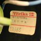 Vitrika golden messing vintage lamp: 1970s Scandinavian Mid-Century Modern
