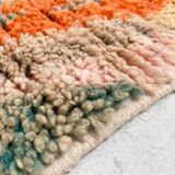 Moroccan Berber carpet Boujaad corridor with multicolored diamonds 338x76cm