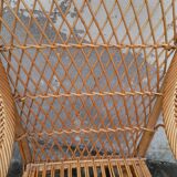 Fauteuil en rotin année 50