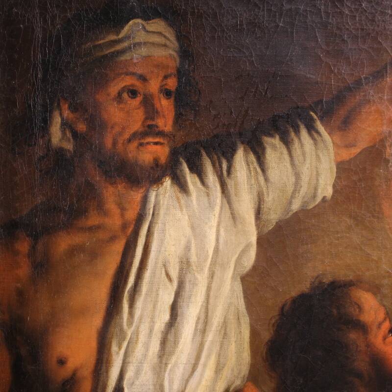 19th century Flemish painting, Salome with the Head of St. John the Baptist