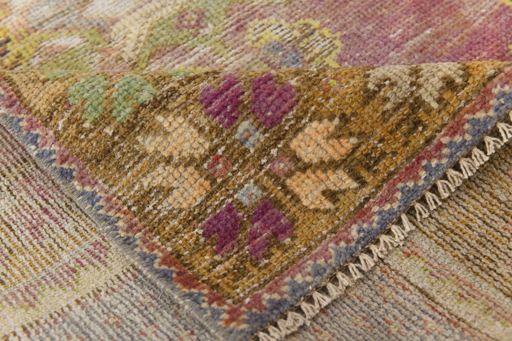 3x10 Aesthetic Geometric Turkish Vintage Runner Rug, 92x316Cm