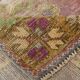 Tapis de couloir turc vintage à décor géométrique