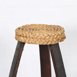 Original set of 2 bar stools by Frida Minet and Adrien Audoux, 1950s, France