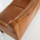 Leather two-seater sofa, 70s Scandinavian design