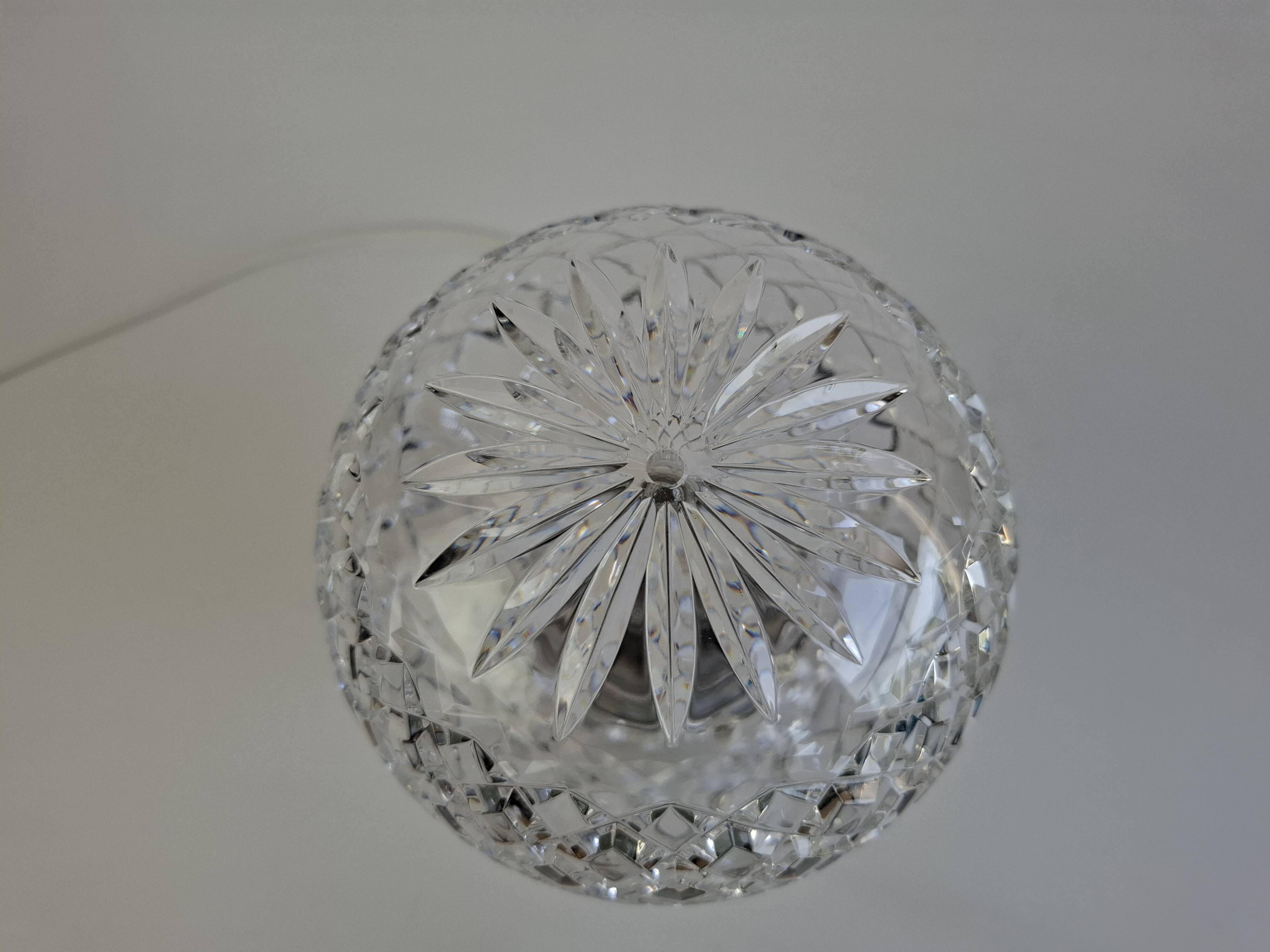 Vintage Czech Cut Crystal Table Lamp