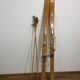 Old pair of wooden skis - vintage sport