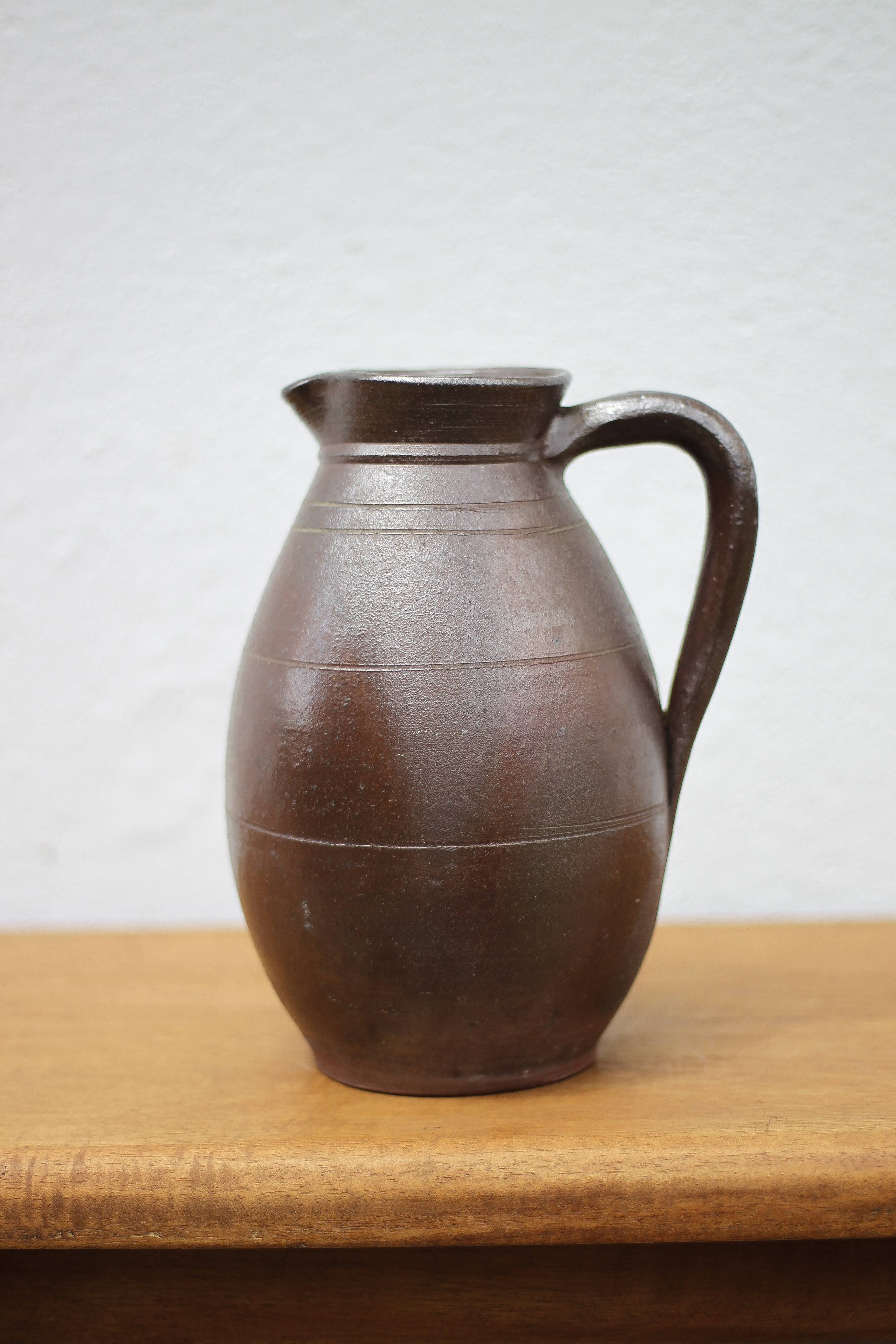 Pichet grès vintage, carafe vintage, cruche, cuisine, collection