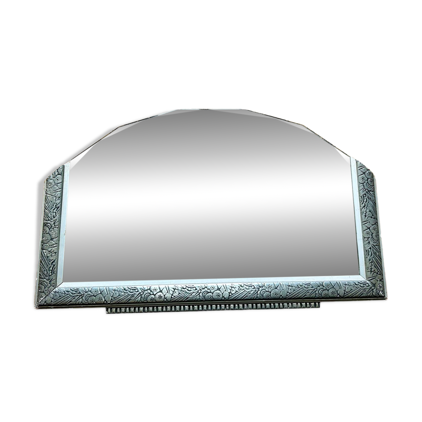 Miroir art déco bois sculpté