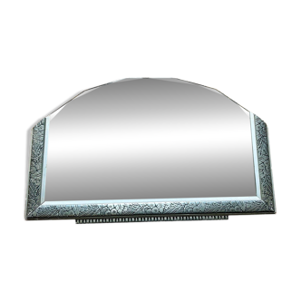 Art Deco carved wood mirror