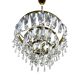 Vintage crystal chandelier Lustry Kamenický Šenov, Czechoslovakia 1970s