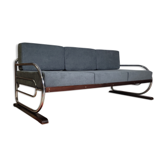 Bauhaus Chrome Sofa by Robert Slezak 1930'
