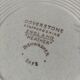 Doverstone Heather plate, ochre brown botanical design, England 70s
