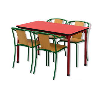 Ensemble de 4 chaises et table à manger Lars Fahlsten et Lars Norlinder