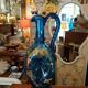 Blue and gold Murano carafe