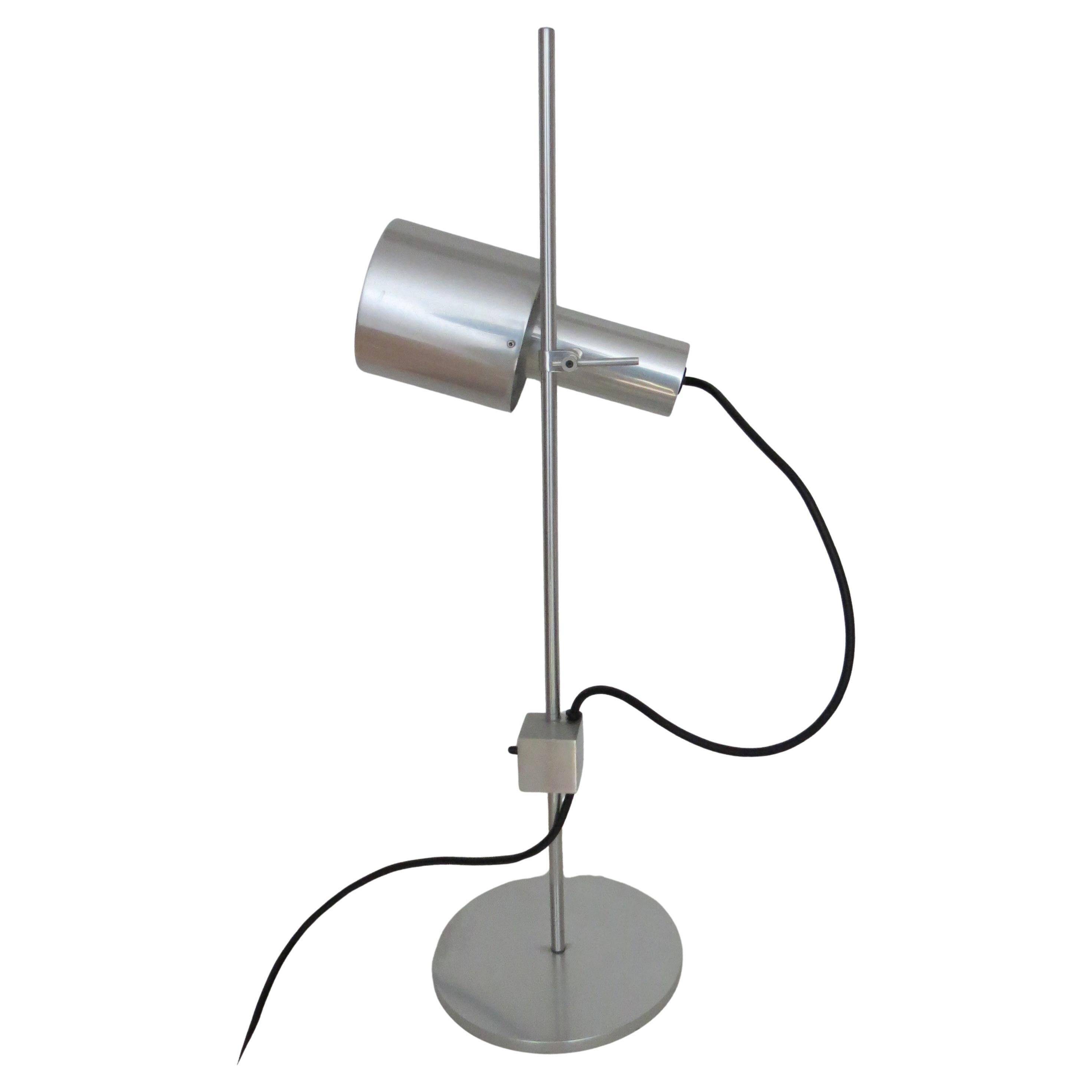 1960s desk lamp by Peter Nelson aluminium desk lamp mid century modern desk lamp