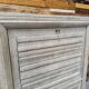 Secretary in sandblasted oak - 1950s
