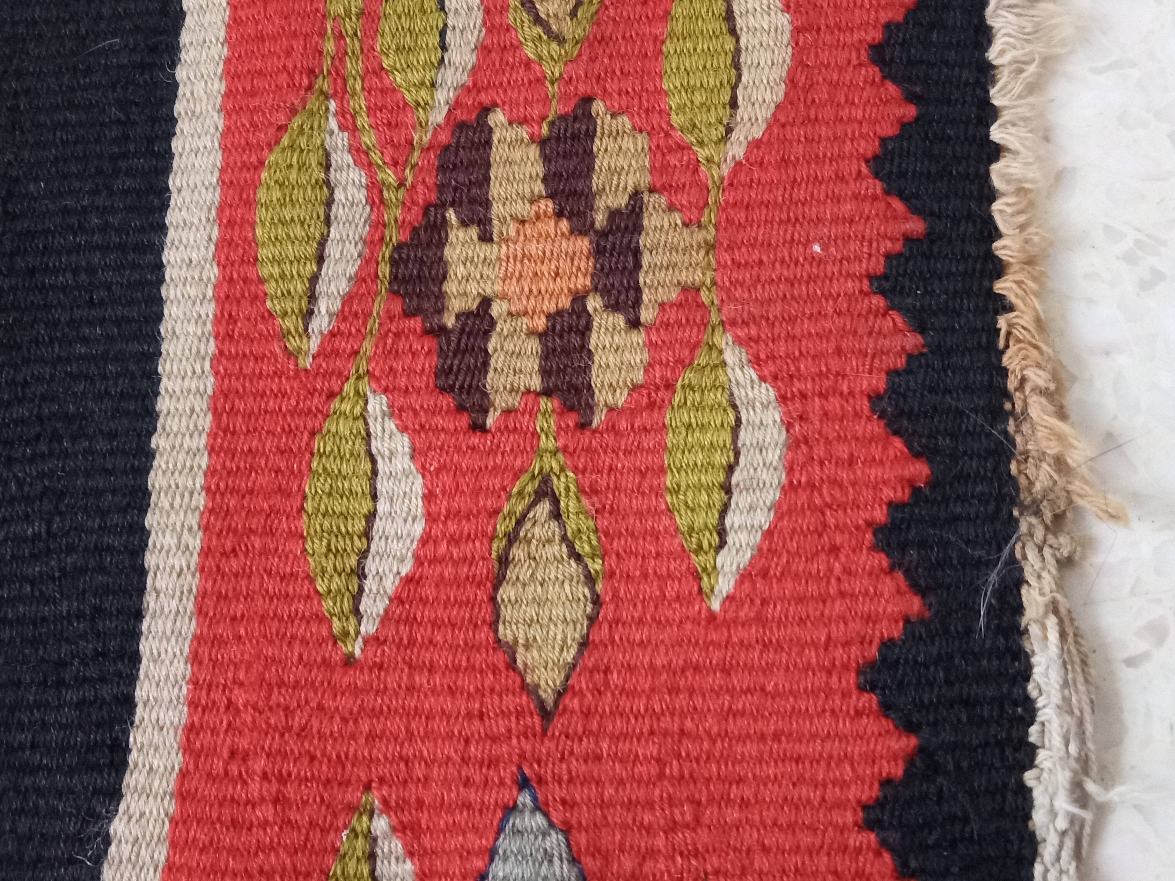 Pair of Moldovan kilim carpets